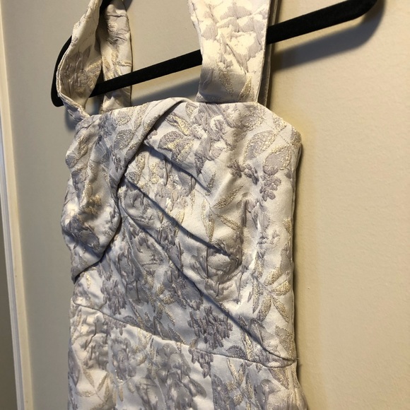 ASOS Bridal Guest Off-Shoulder Knee Length Dress - Picture 3 of 5